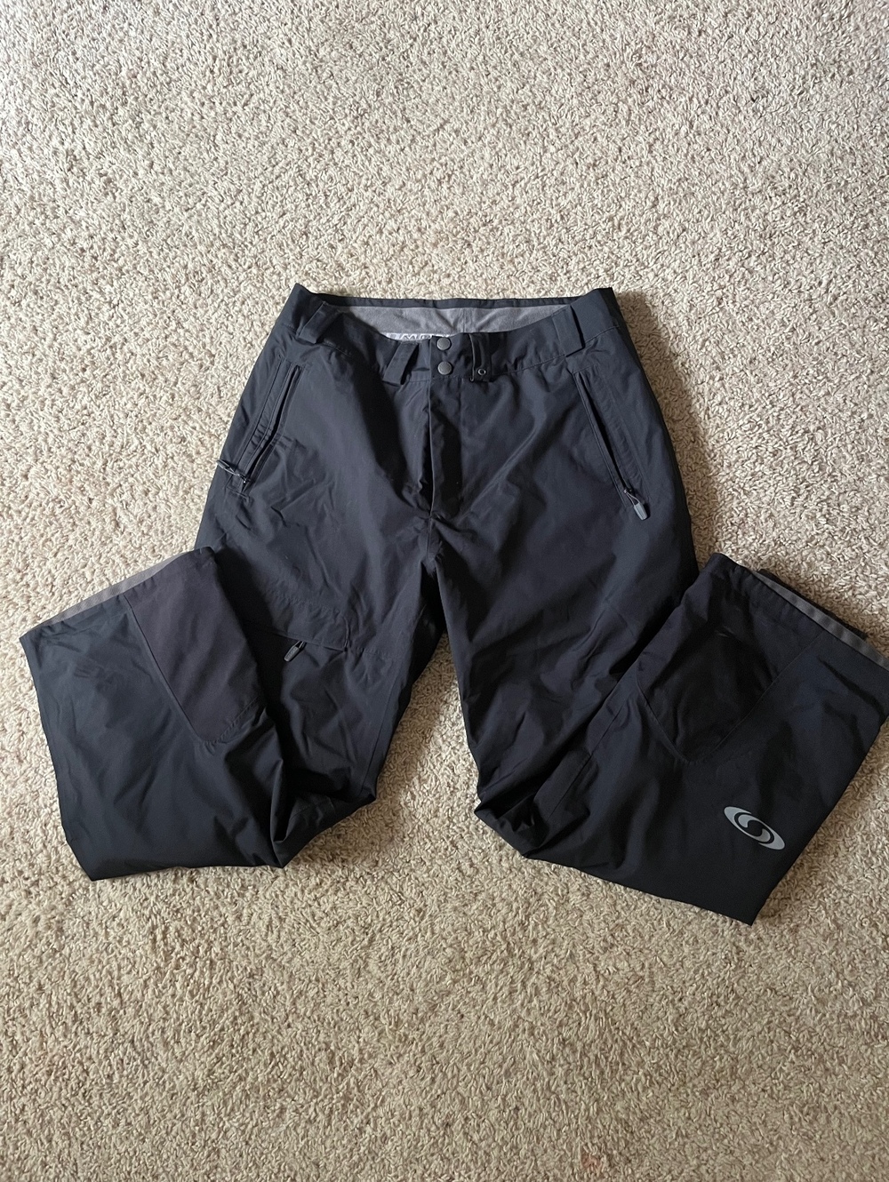 Salomon Black Outdoor Snow Pants Size 34